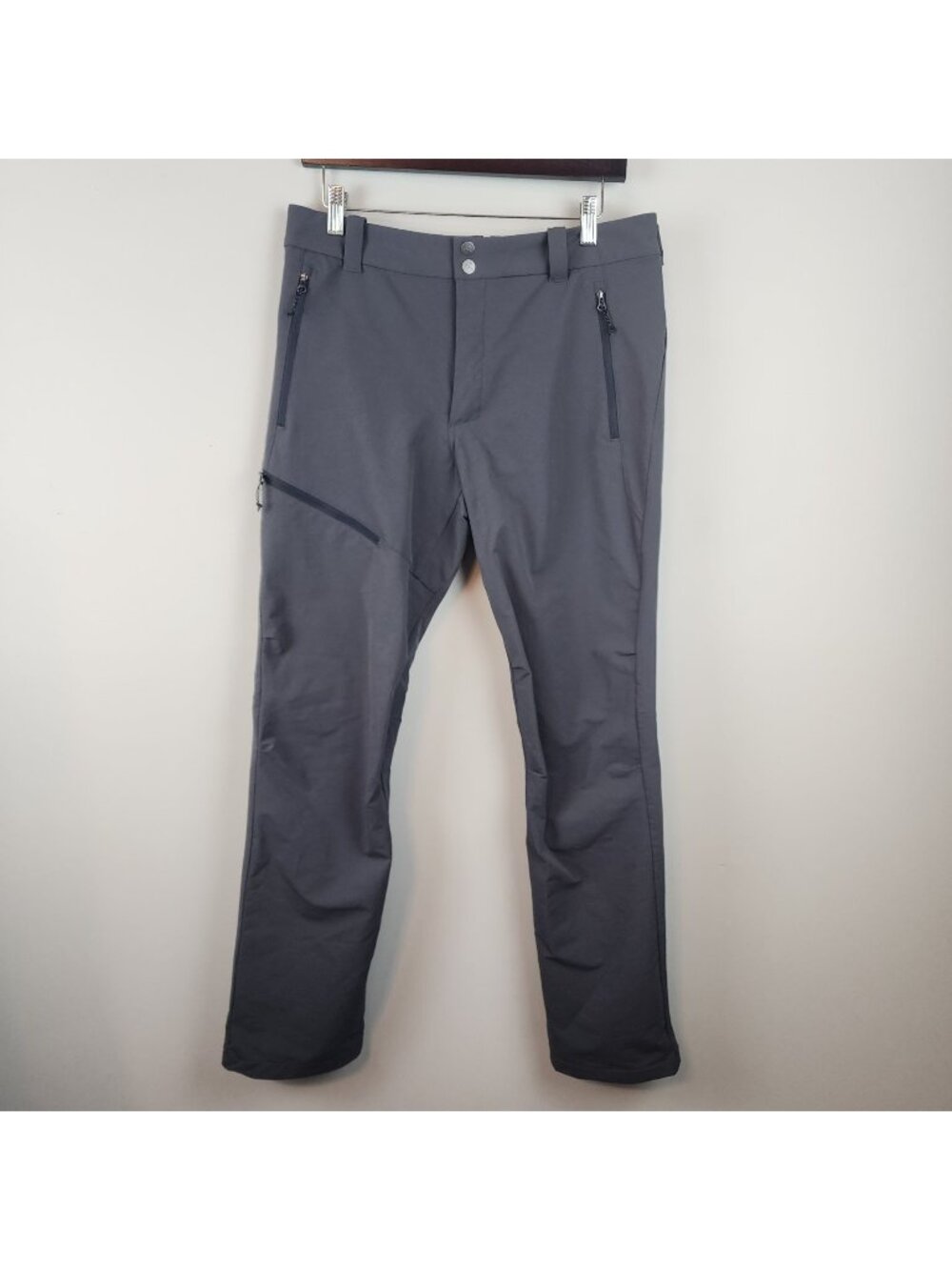 REI Activator men  sz 32 x 32  Hiking pants  gray  pockets  30 inseam